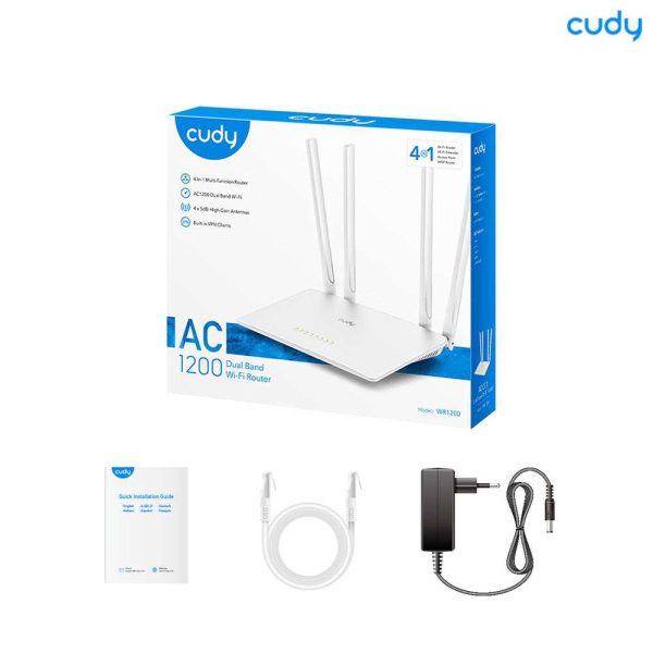Cudy WR1200 AC1200 Dual Band AC1200 WiFi Router