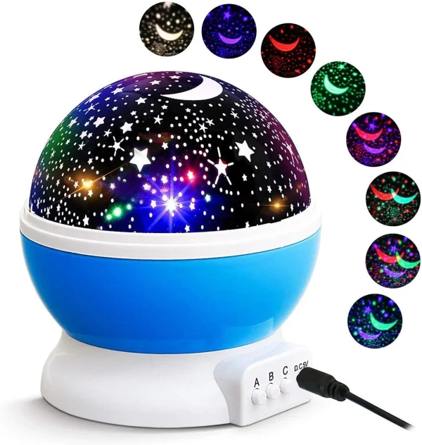 Star Master Dream Rotating Projection Lamp – Color Depends on Availability